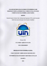 Image of Analisis Ketercapaian Kurikulum Merdeka Dari Perspektif Siswa (Experiential Curriculum & Attained Curriculum) Pada Pembelajaran Kimia : Skripsi