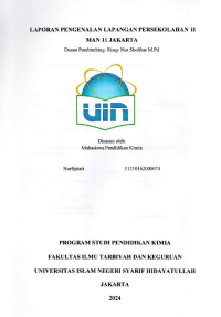Image of Laporan Pengenalan Lapangan Persekolahan II MAN 11 Jakarta