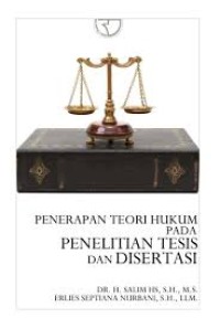 Image of Buku Penerapan Teori Hukum Pada Penelitian Tesis dan Disertasi